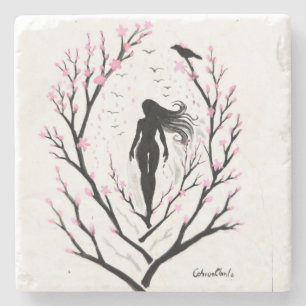 Sakura dream stone coaster