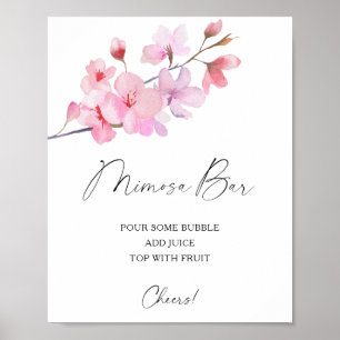 Sakura elegant - mimosa bar poster