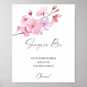 Sakura elegant - sangria bar poster