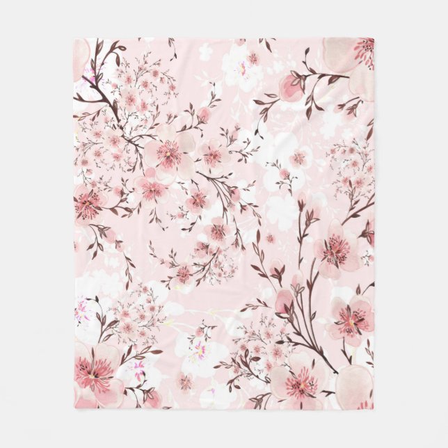 Sakura Fleece Blanket (Front)