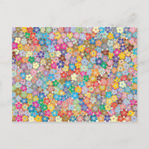 Sakura Floral Colorsplash Postcard