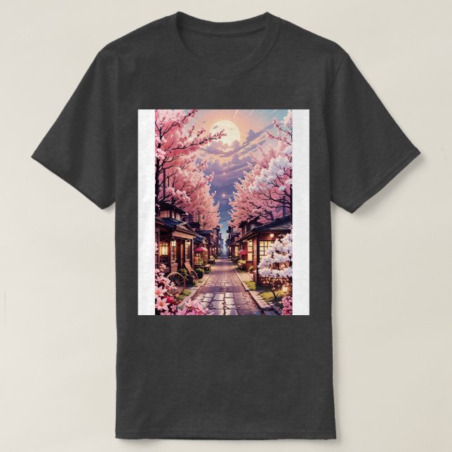 Sakura flower aesthetic T-Shirt (Design Front)