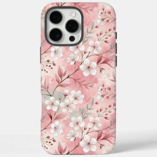 Sakura Flower Pattern Pink  iPhone 16 Pro Max Case