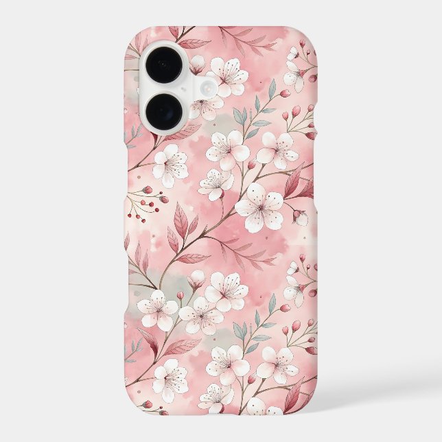 Sakura Flower Pattern Pink  Samsung Galaxy S21+ Case (Back)