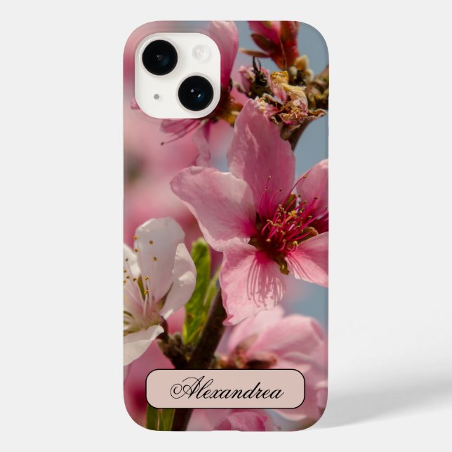 Sakura Flower, Pink Japanese Flower Case-Mate iPhone Case (Back)