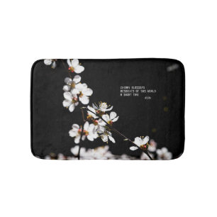 Sakura flowers bath mat