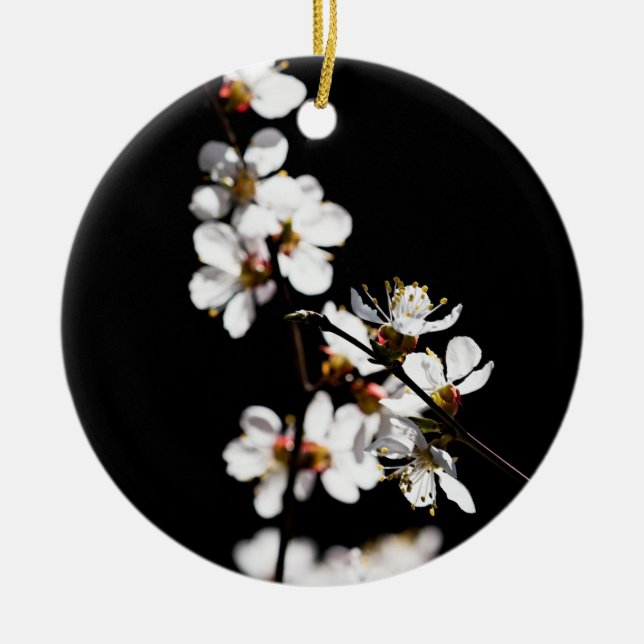 Sakura flowers ceramic tree decoration (Front)