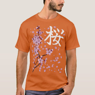 Sakura Flowers Spring Cherry Blossoms Japanese Kan T-Shirt