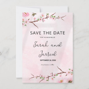 Sakura Japanese Cherry Blossom Asian Save The Date