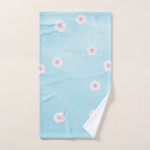 Sakura Japanese Cherry Blossom Floral Hand Towel