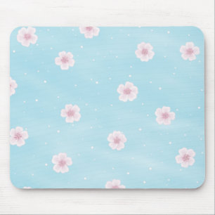 Sakura Japanese Cherry Blossom Floral Mouse Pad