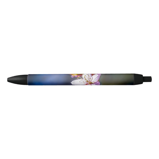 Sakura - Japanese cherry flower Black Ink Pen (Front)