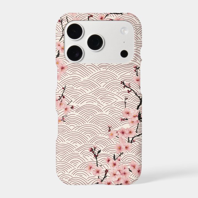 Sakura Kimono Pattern iPhone Case | Cherry Blossom (Back)