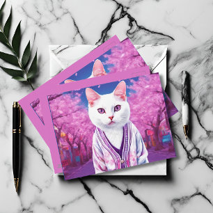 Sakura kitty postcard