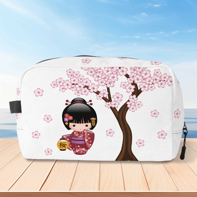 Sakura Kokeshi Doll - Cute Japanese Geisha Girl Dopp Kit (Creator Uploaded)