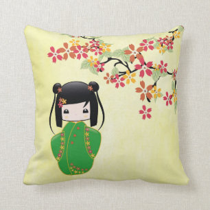 Sakura Kokeshi Doll, Pillow