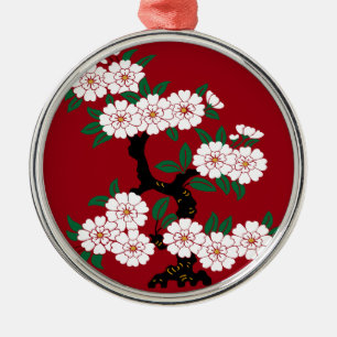 SAKURA METAL TREE DECORATION