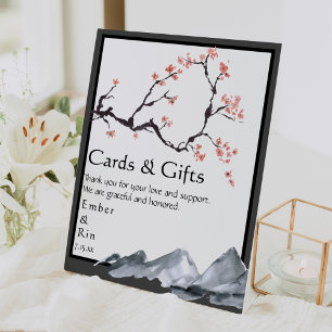 Sakura Mountain   Casual Border Cards and Gifts Pedestal Sign