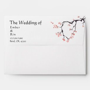 Sakura Mountain   Casual Wedding Envelope