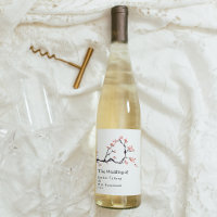 Sakura Mountain | Casual Wedding Wine Label