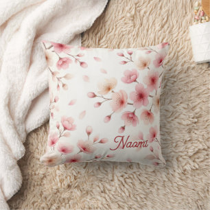 Sakura Movement Seamless Pattern   Feminine Custom Cushion