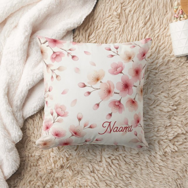 Sakura Movement Seamless Pattern | Feminine Custom Cushion (Blanket)