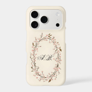 Sakura Name Frame iPhone Case Add Your Name