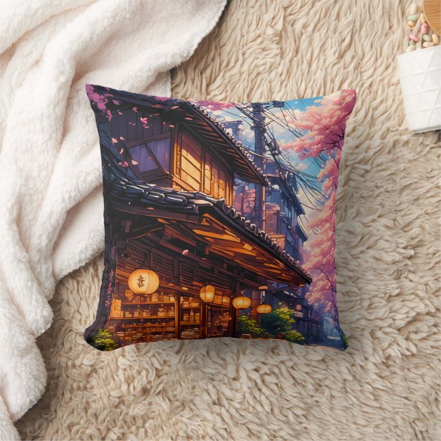 Sakura no Machikado - Cherry Blossom Street Cushion (Blanket)