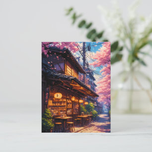 Sakura no Machikado - Cherry Blossom Street Postcard