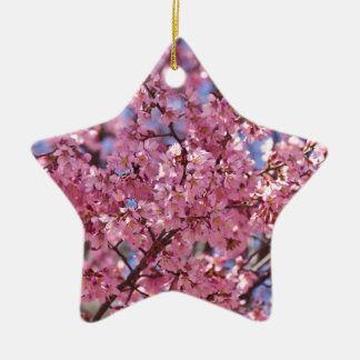 Sakura Pink Cherry Blossom Sky Ceramic Tree Decoration