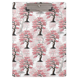 Sakura Pink Cherry Blossom Tree Design Clipboard