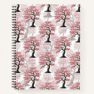 Sakura Pink Cherry Blossom Tree Design Notebook
