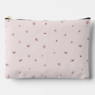 Sakura Pink Japanese Cherry Blossom Floral Pattern Accessory Pouch