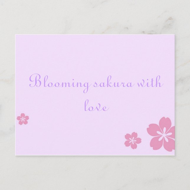 Sakura poscard postcard (Front)