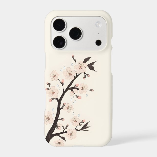 Sakura Raindrops iPhone Case | Spring Cherry Bloss (Back)