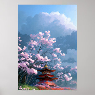 Sakura Sanctuary: The Wooden Temple Poster