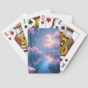 Sakura Serenade, Evening Melodies by the River Playing Cards