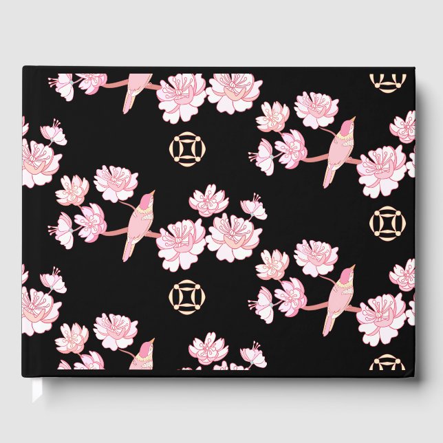 Sakura,spring blossom,Japanese cherry blossom, tre Guest Book (Front)