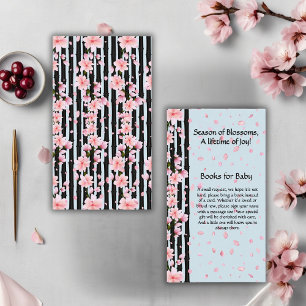 Sakura Spring Cherry Blossoms Baby Shower Enclosure Card