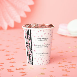 Sakura Spring Cherry Blossoms Baby Shower Paper Cups