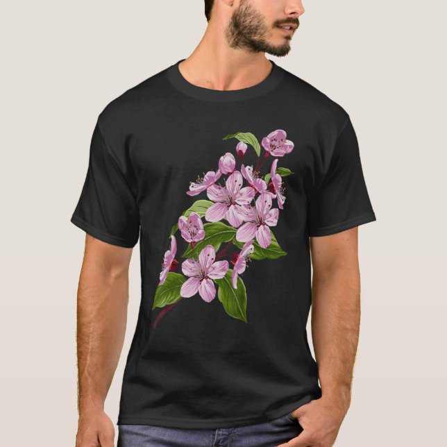 Sakura Spring Flowers Cherry Blossom Tree Japanese T-Shirt (Front)