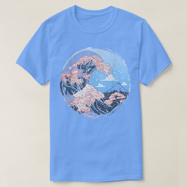 Sakura Spring Great wave 1017 T-Shirt (Design Front)