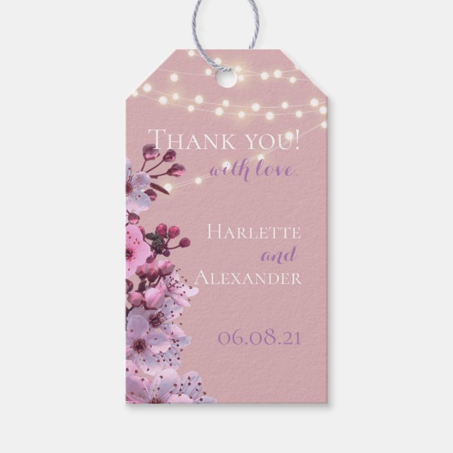 Sakura Theme Gift Tags (Front)