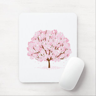 Sakura Tree in Full Bloom – Elegant Spring Design" Mouse Pad