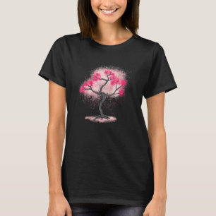 Sakura Tree Japanese Culture Fan T-Shirt