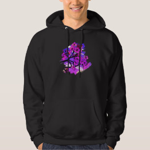 Sakura Tree Vaporwave Japanese Cherry Blossom Synt Hoodie