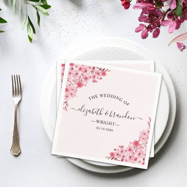Sakura Wedding – Cherry Blossom Theme Napkin (Creator Uploaded)