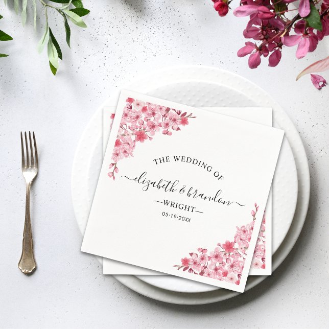 Sakura Wedding – Cherry Blossom Theme Napkin (Creator Uploaded)