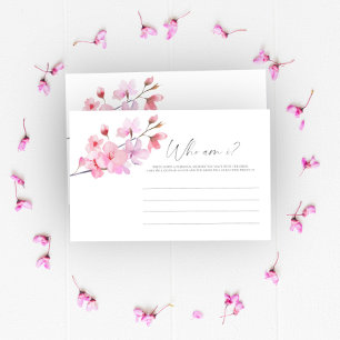 Sakura - Who am I bridal shower game Stationery