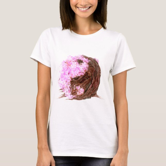 Sakura Yin Yang T-Shirt (Front)